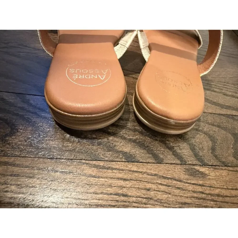 Andre Assous Women's Galia Sandal Natural Women's Sz 9 NEW - Picture 10 of 14